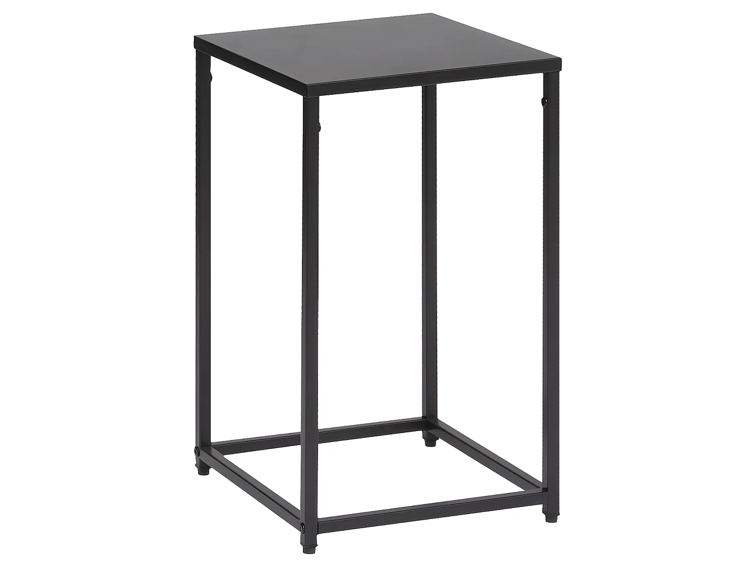 Lot de 2 Tables d'appoint , Bout de canapé ou Sellettes en Métal Noir