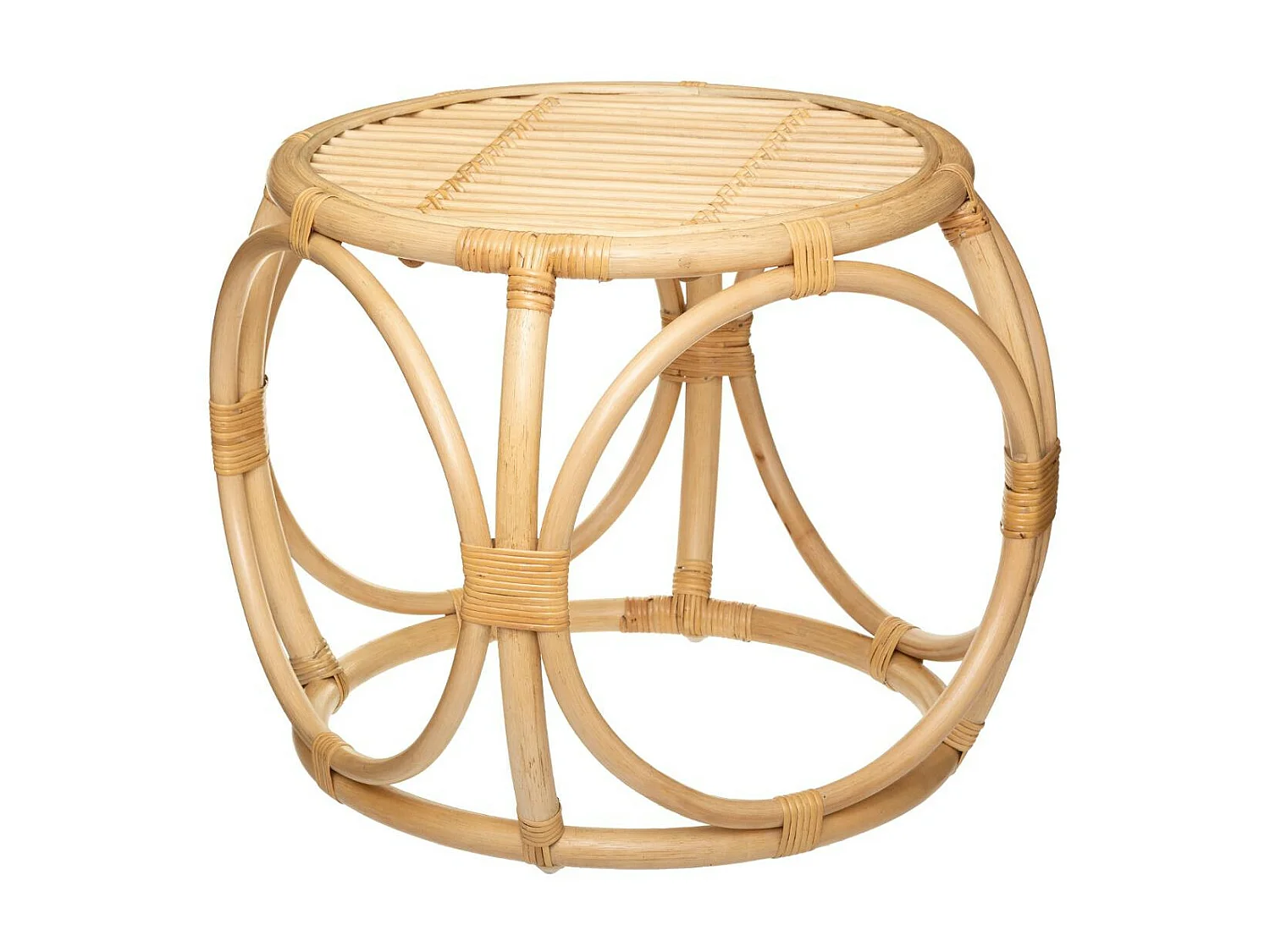 Set de 2 Tables d'appoint en Rotin