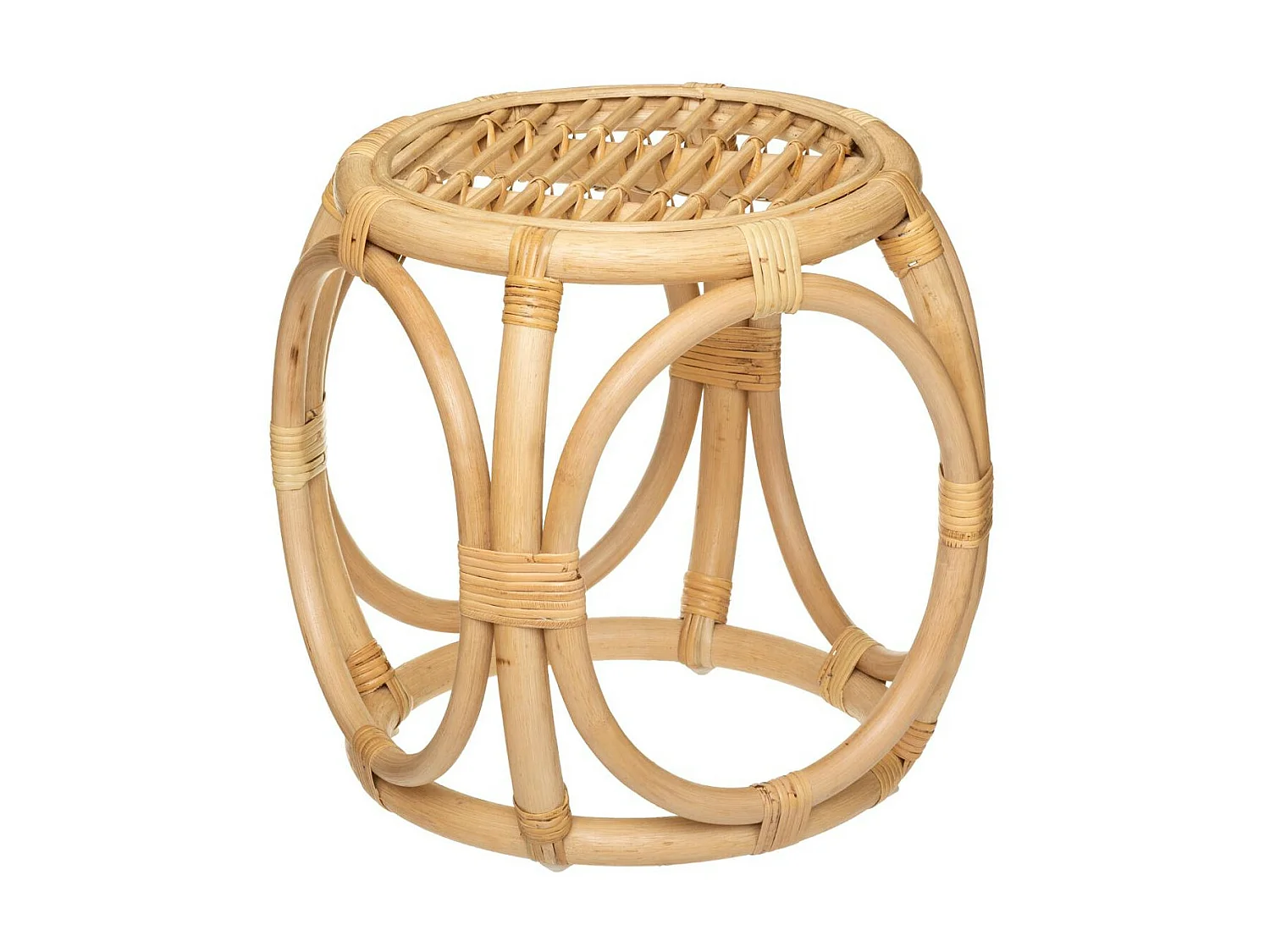 Set de 2 Tables d'appoint en Rotin