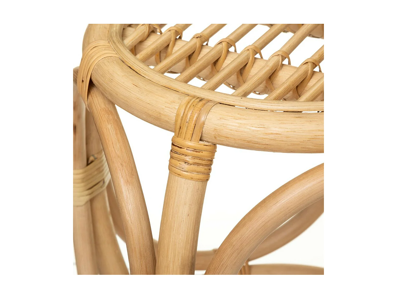 Set de 2 Tables d'appoint en Rotin