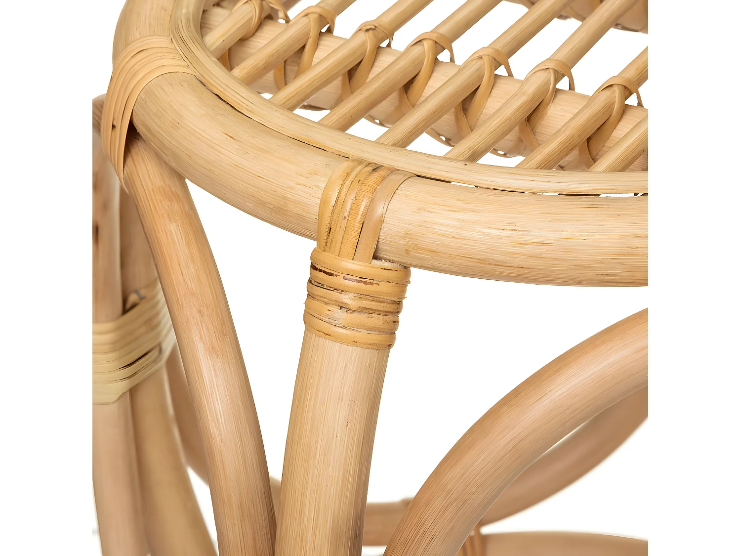 Set de 2 Tables d'appoint en Rotin