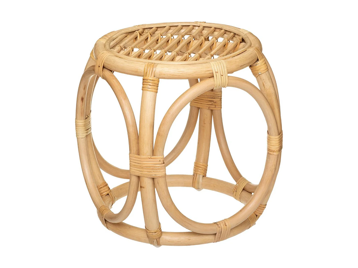 Set de 2 Tables d'appoint en Rotin