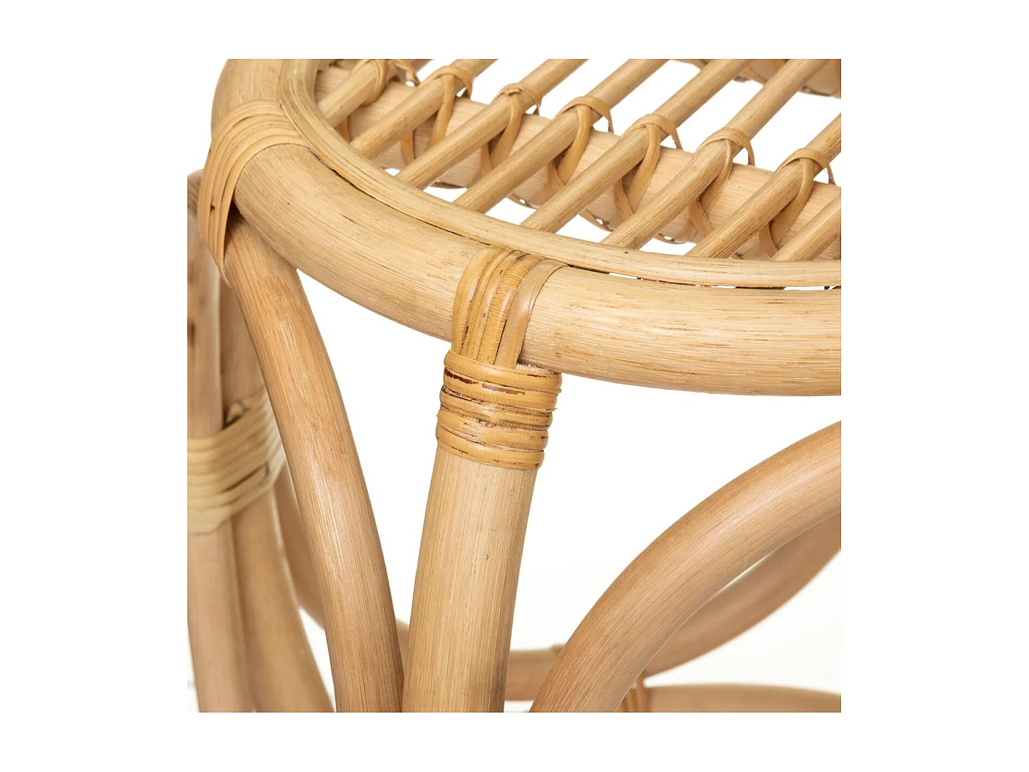 Set de 2 Tables d'appoint en Rotin