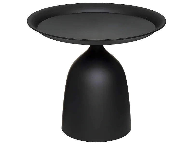 Table à café en Métal Noir D 50 cm