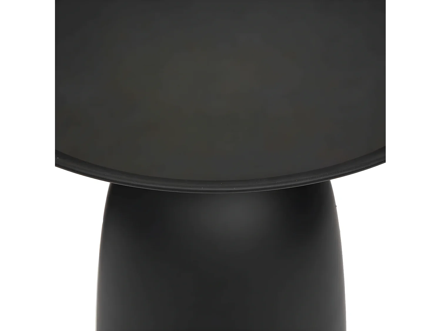 Table à café en Métal Noir D 50 cm