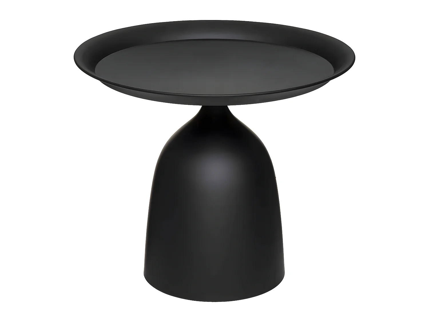 Table à café en Métal Noir D 50 cm