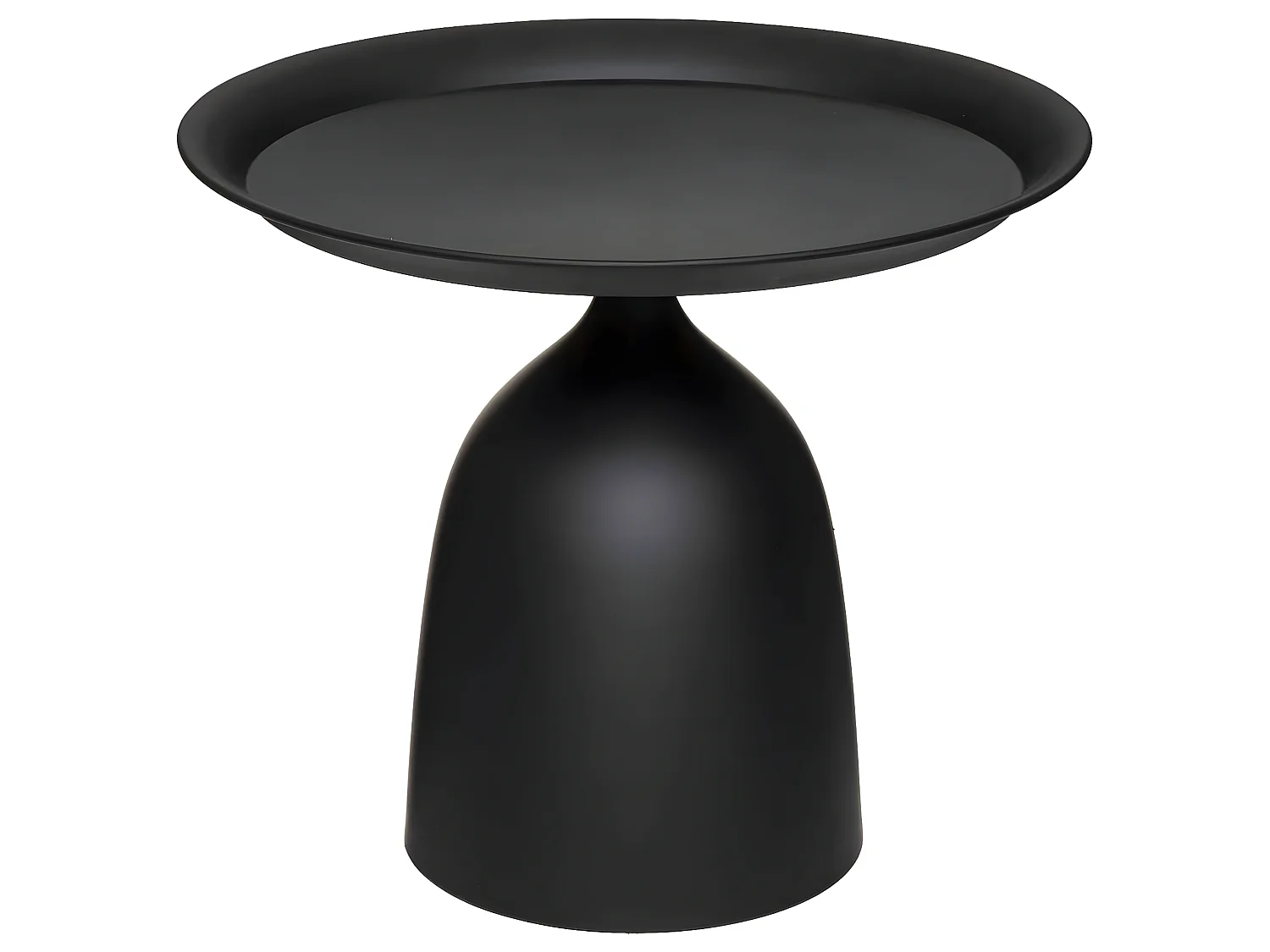 Table à café en Métal Noir D 50 cm