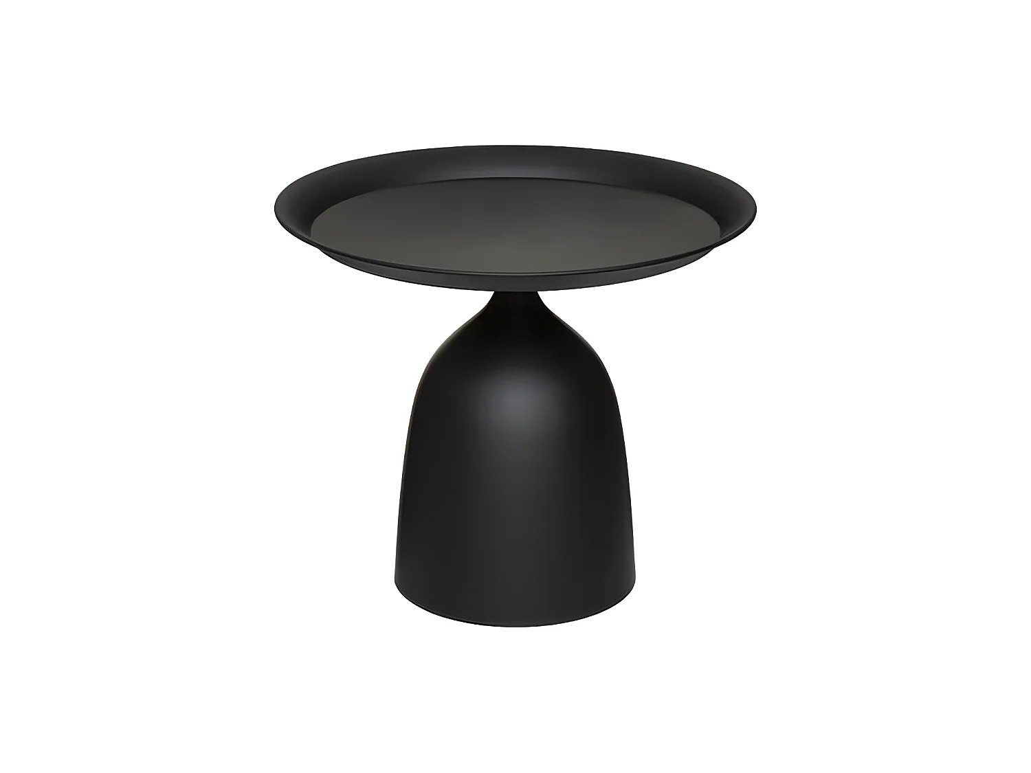 Table à café en Métal Noir D 50 cm