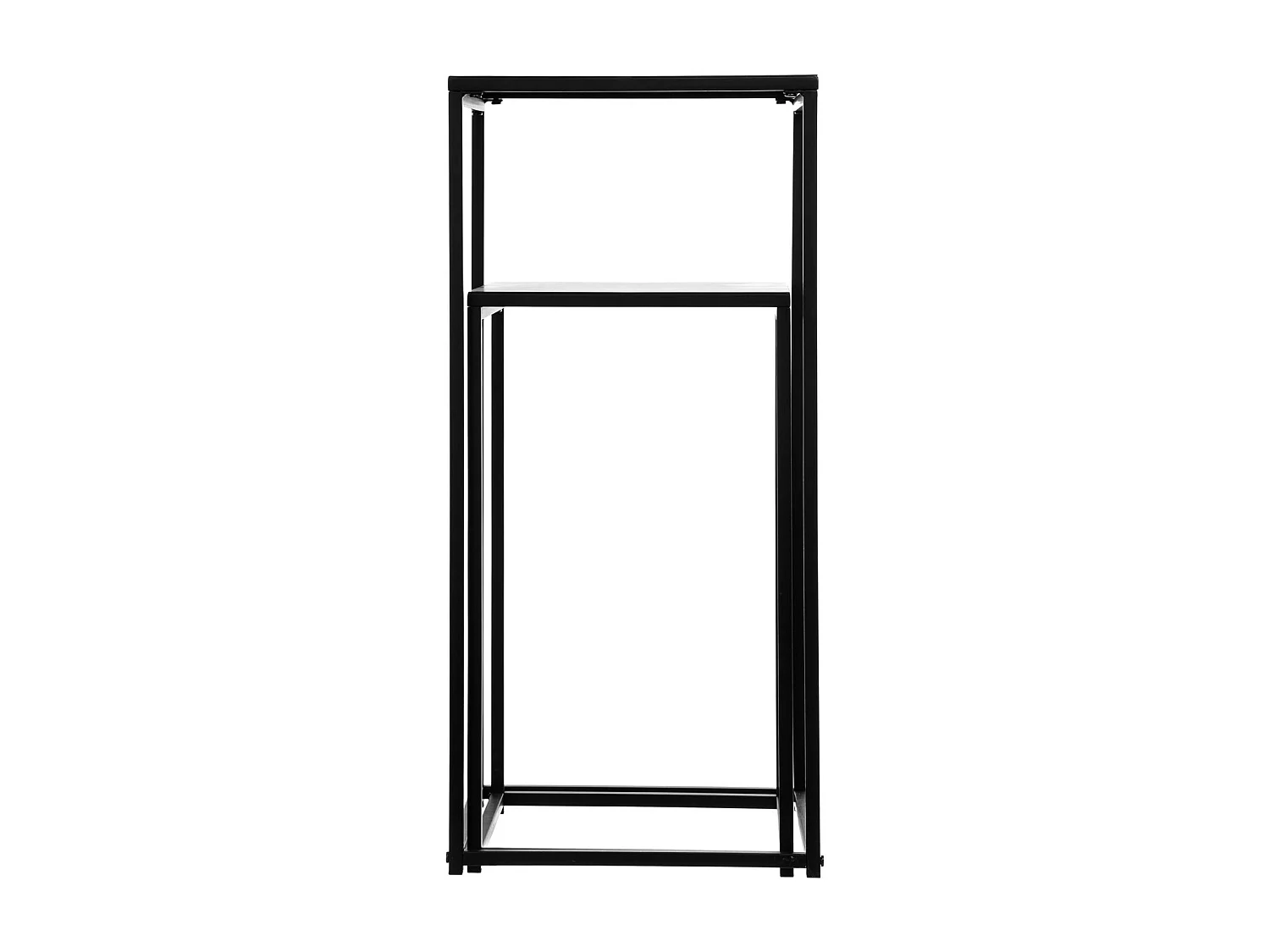 Duo de tables d'appoint Gota en métal - Noir