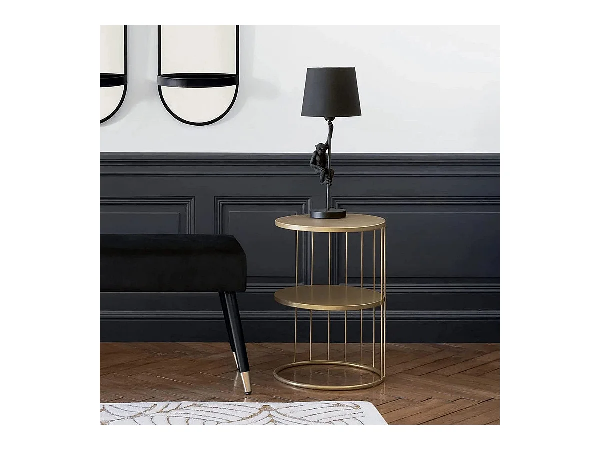 Table d'appoint design filaire Kobu