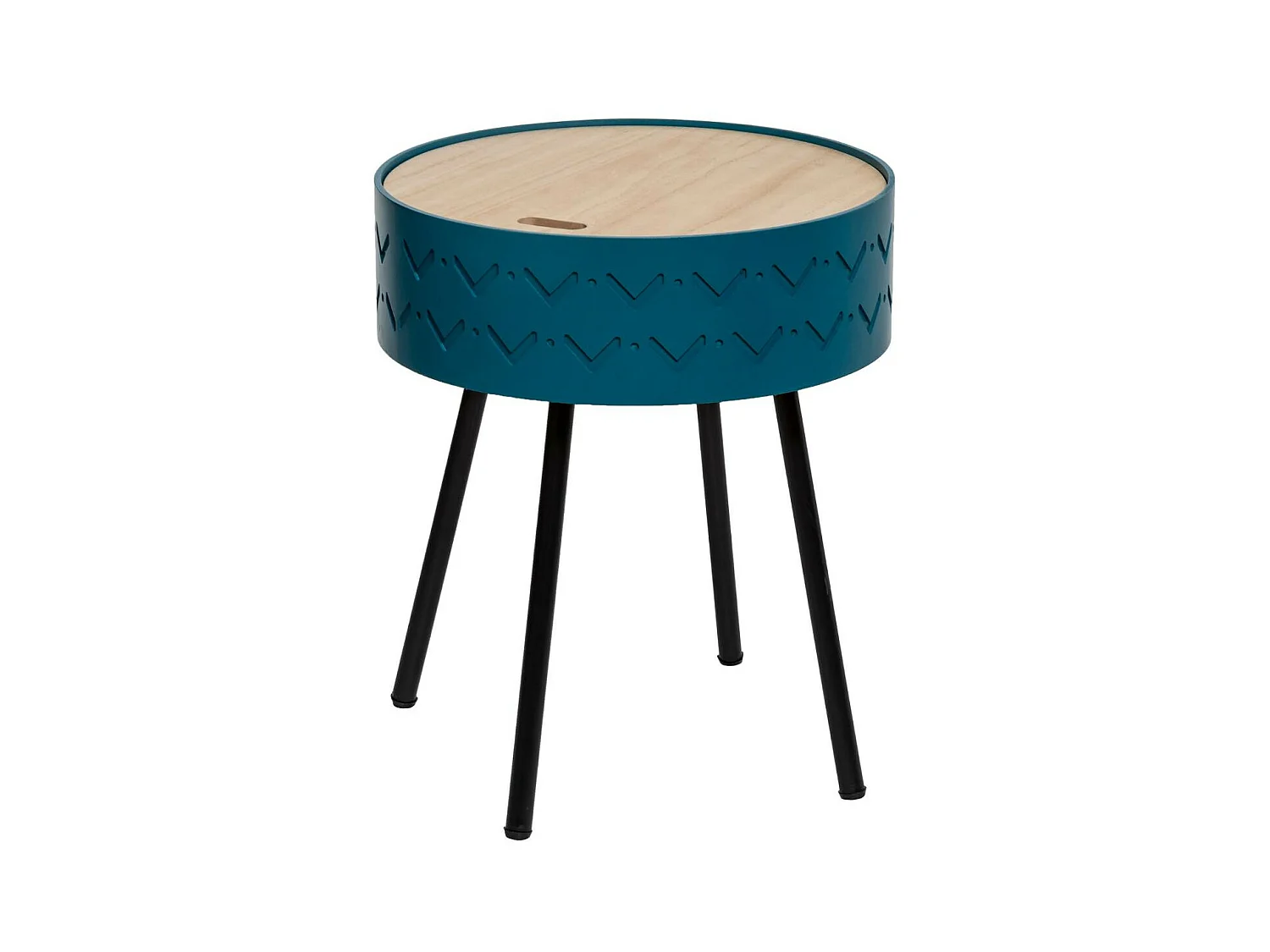 2 en 1 Table à Café et Coffre de rangement Bleu