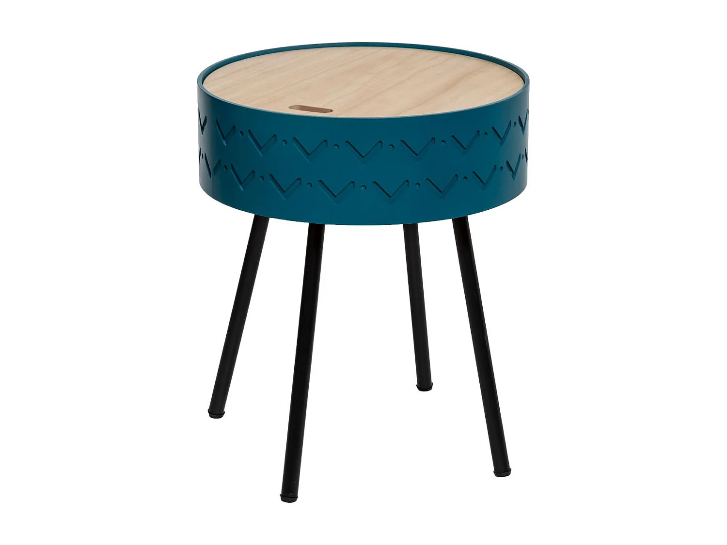 2 en 1 Table à Café et Coffre de rangement Bleu