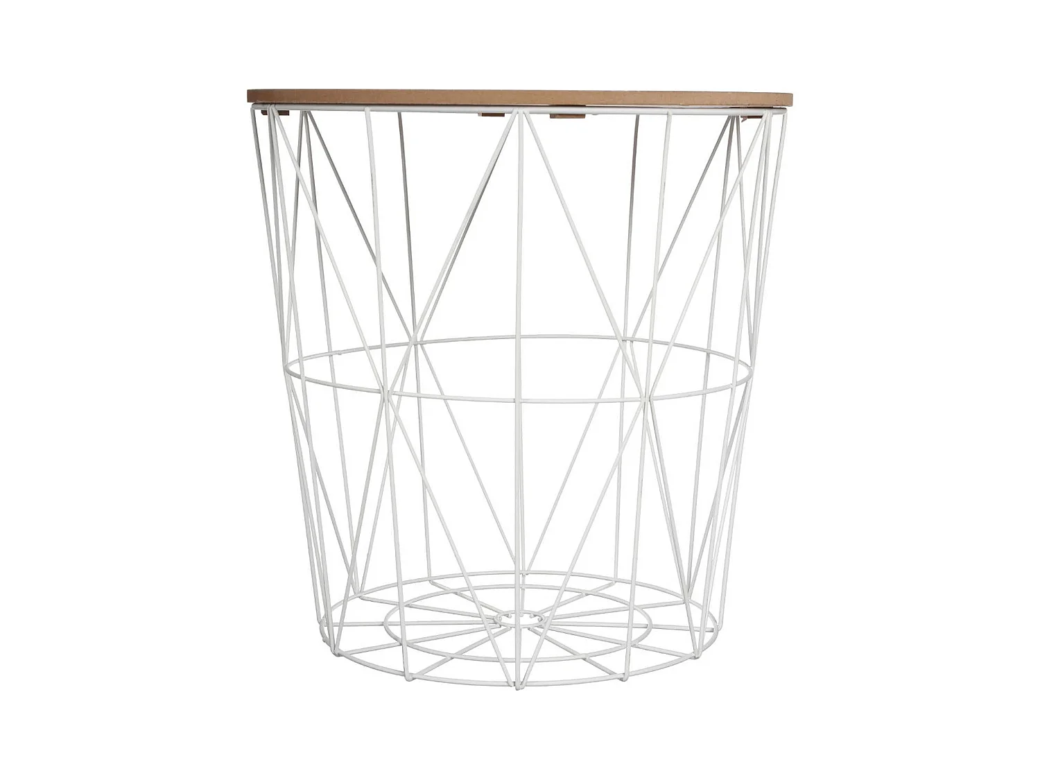 Mesa de café de metal calada