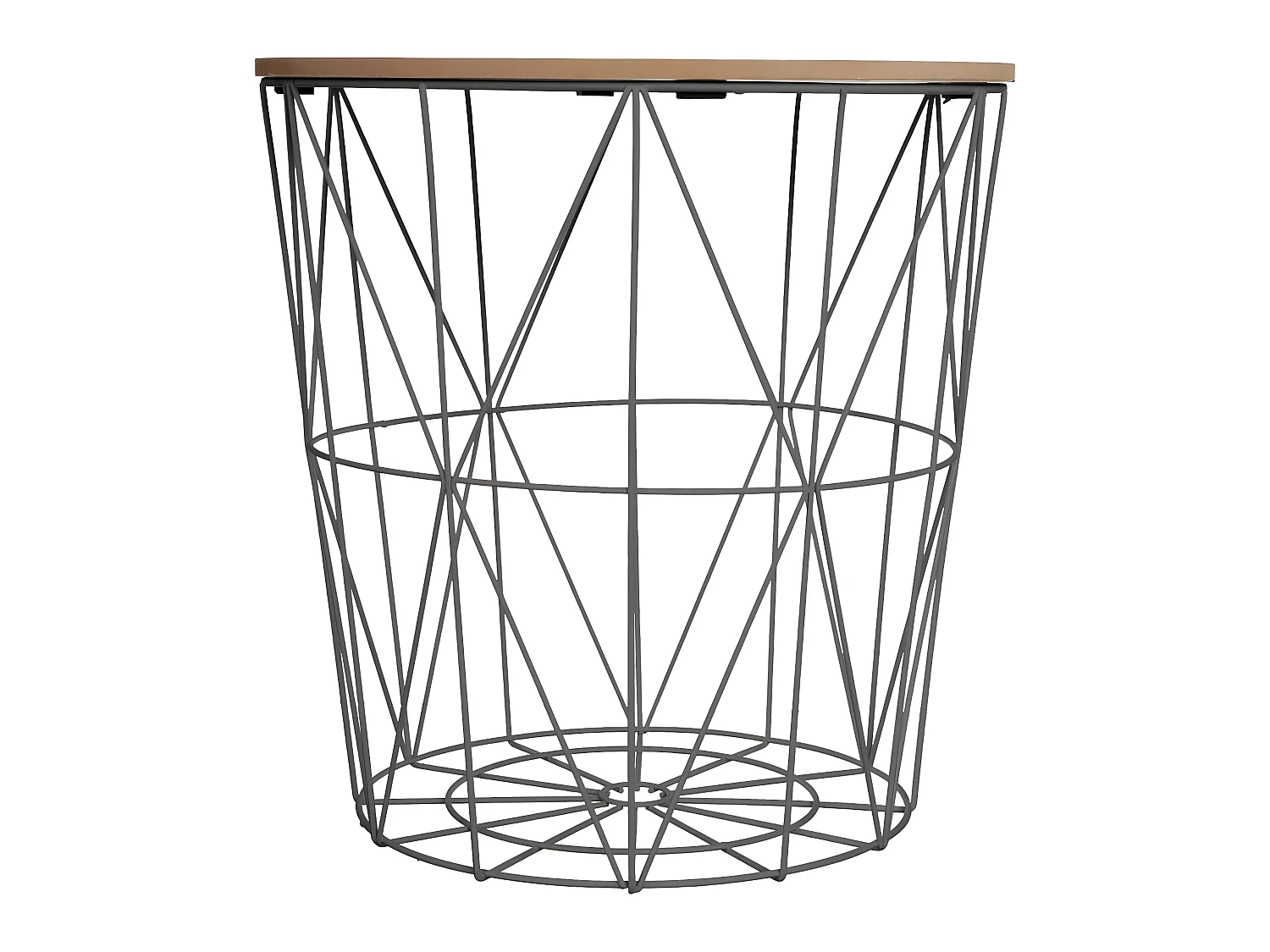 Mesa de café de metal calada