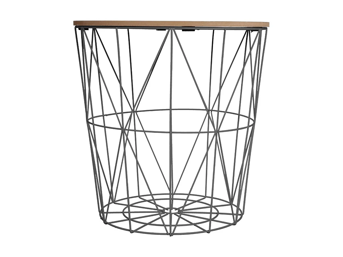 Mesa de café de metal calada