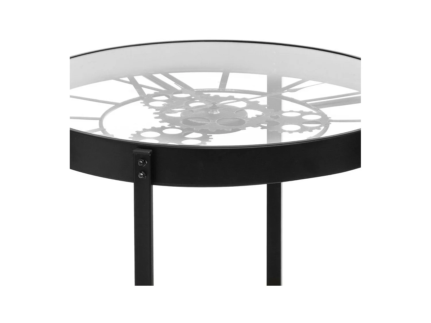 Table à café avec Pendule mécanique Hauteur 49 cm