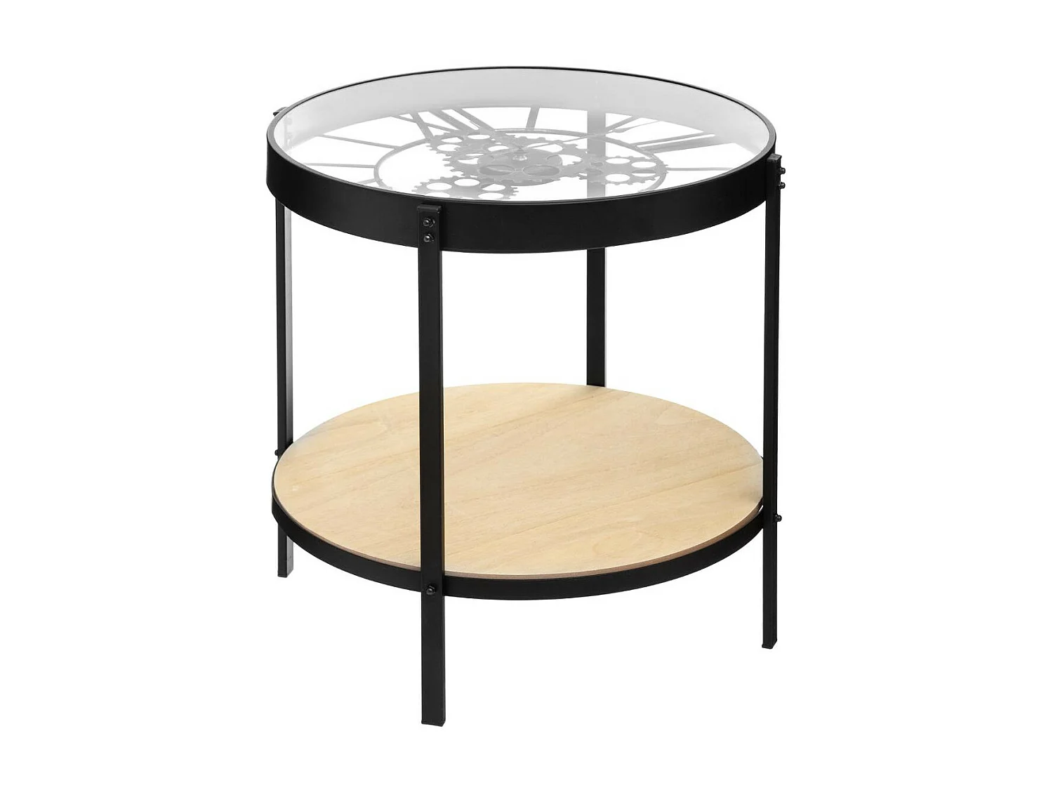 Table à café avec Pendule mécanique Hauteur 49 cm