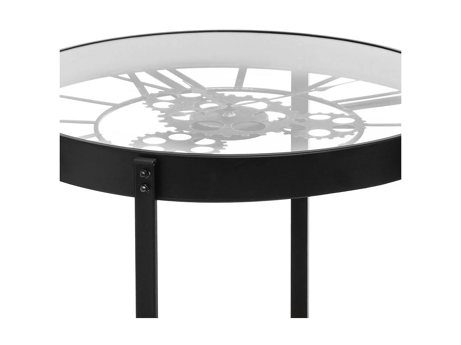 Table à café avec Pendule mécanique Hauteur 49 cm