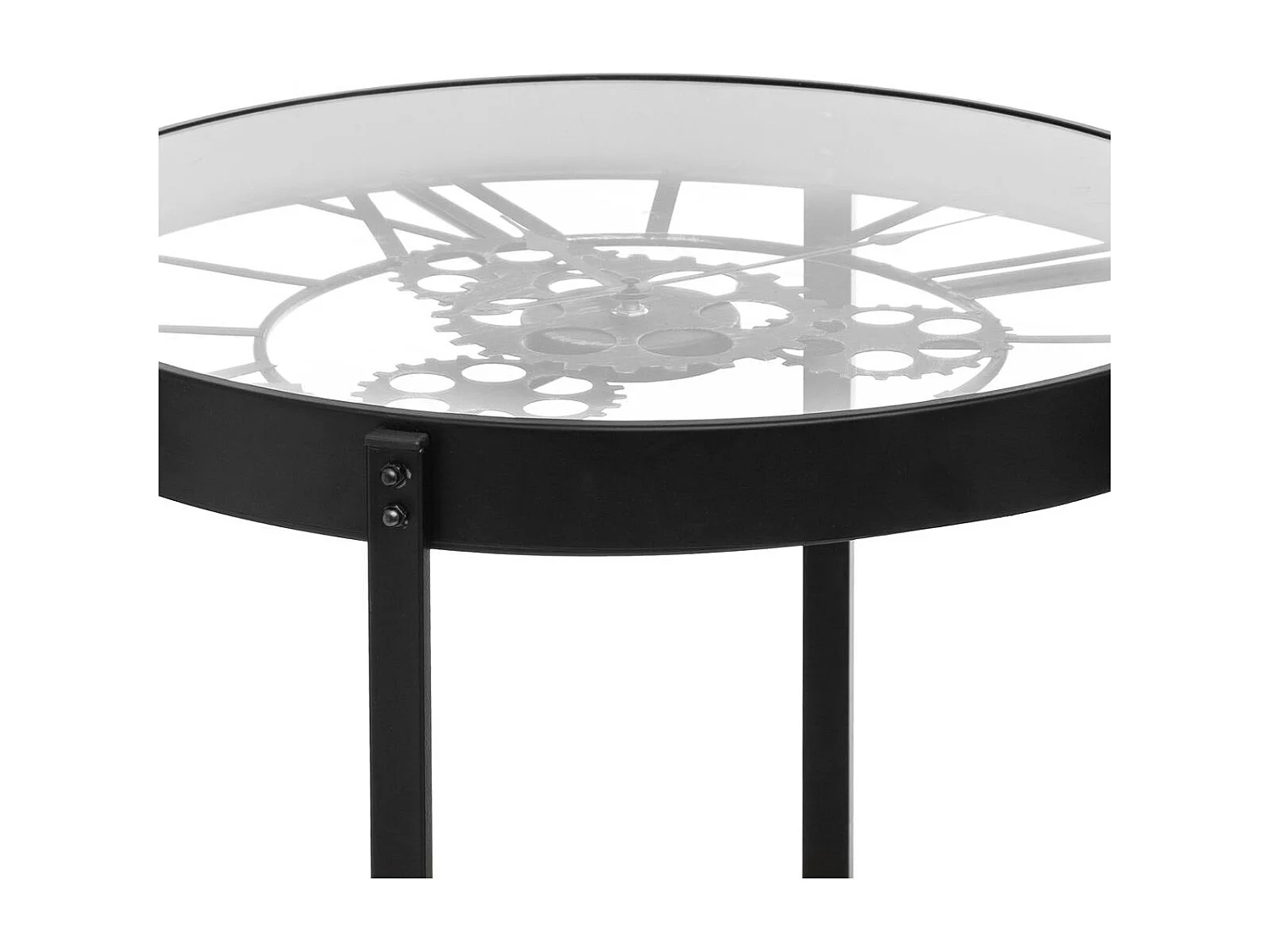 Table à café avec Pendule mécanique Hauteur 49 cm