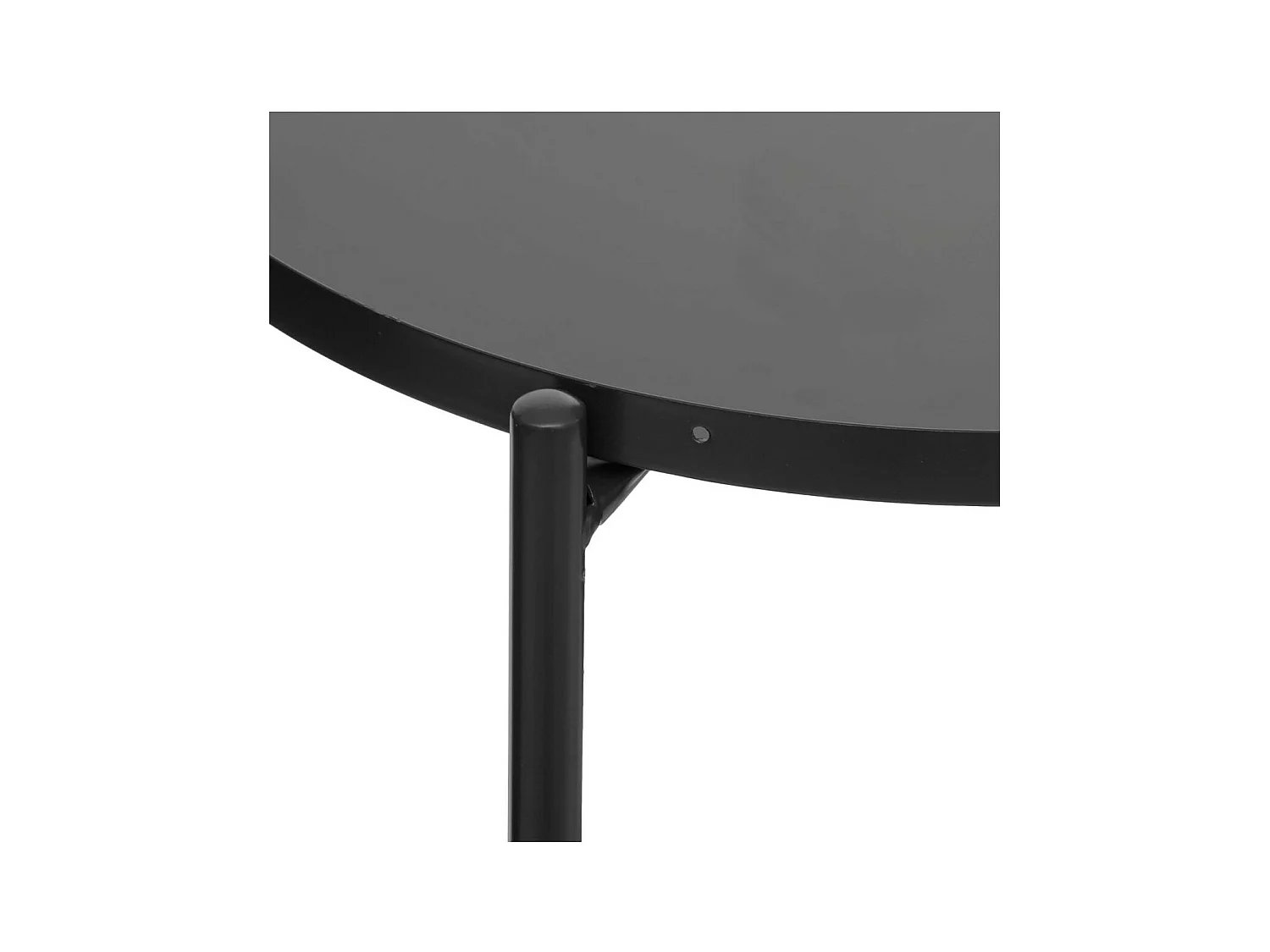 Table à Café 2 Plateaux coloris Noir H 52 cm