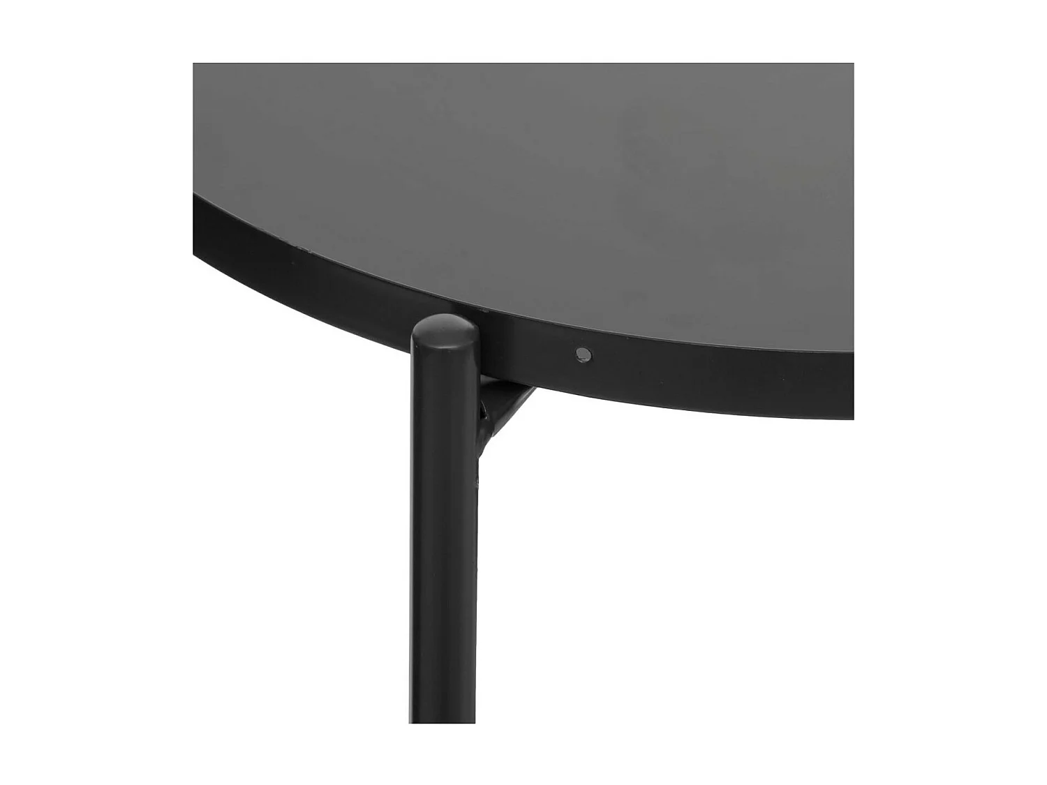 Table à Café 2 Plateaux coloris Noir H 52 cm