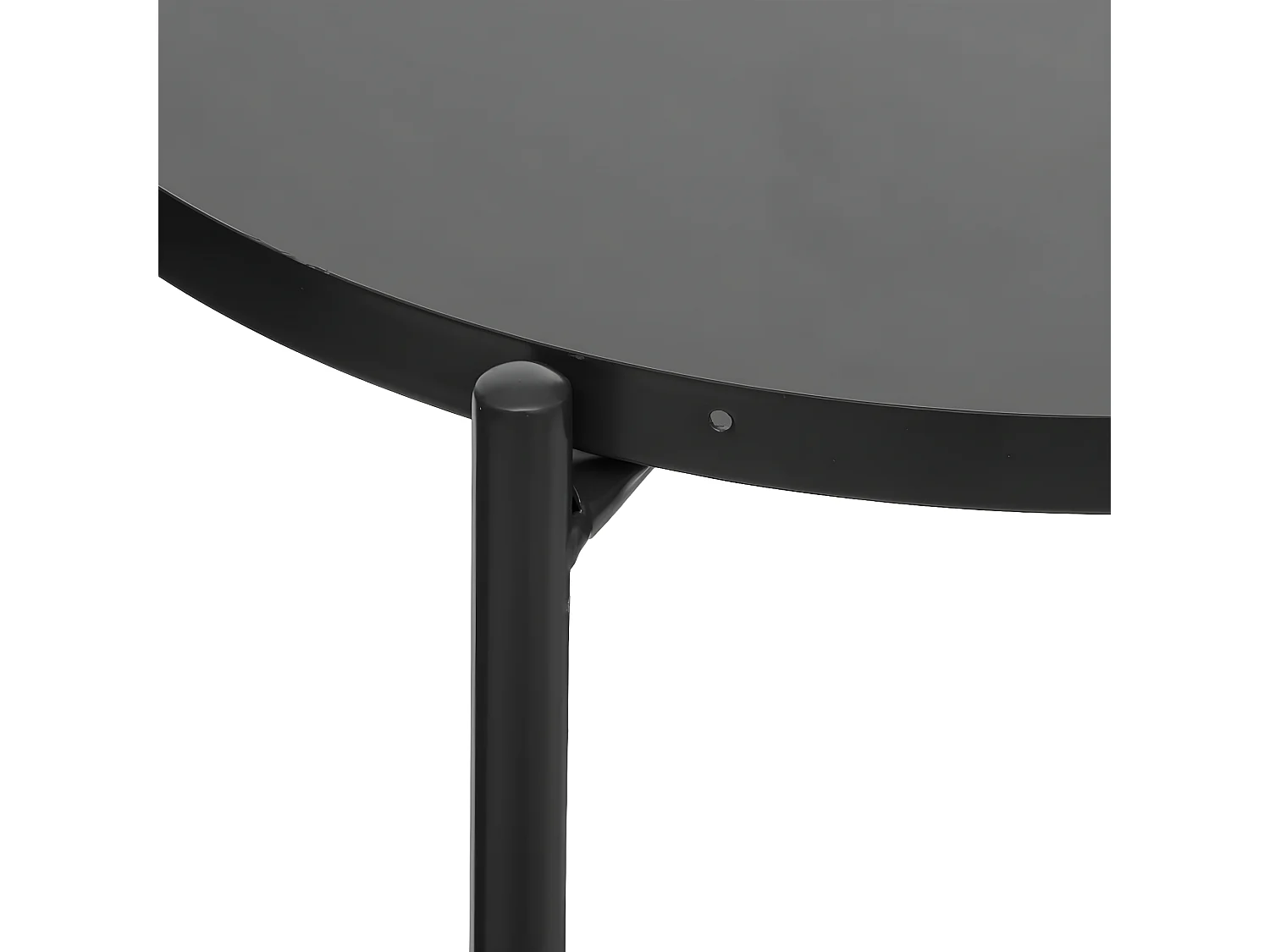 Table à Café 2 Plateaux coloris Noir H 52 cm