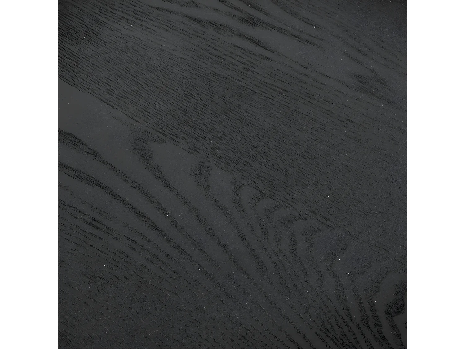 Lot de 2 Tables à Café en Bois Noir avec Pieds en métal Or