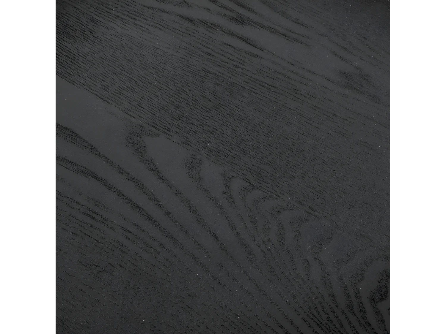 Lot de 2 Tables à Café en Bois Noir avec Pieds en métal Or