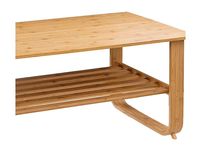 Mesa Centro Hoca Bambú Roble Claro 100x57 cm