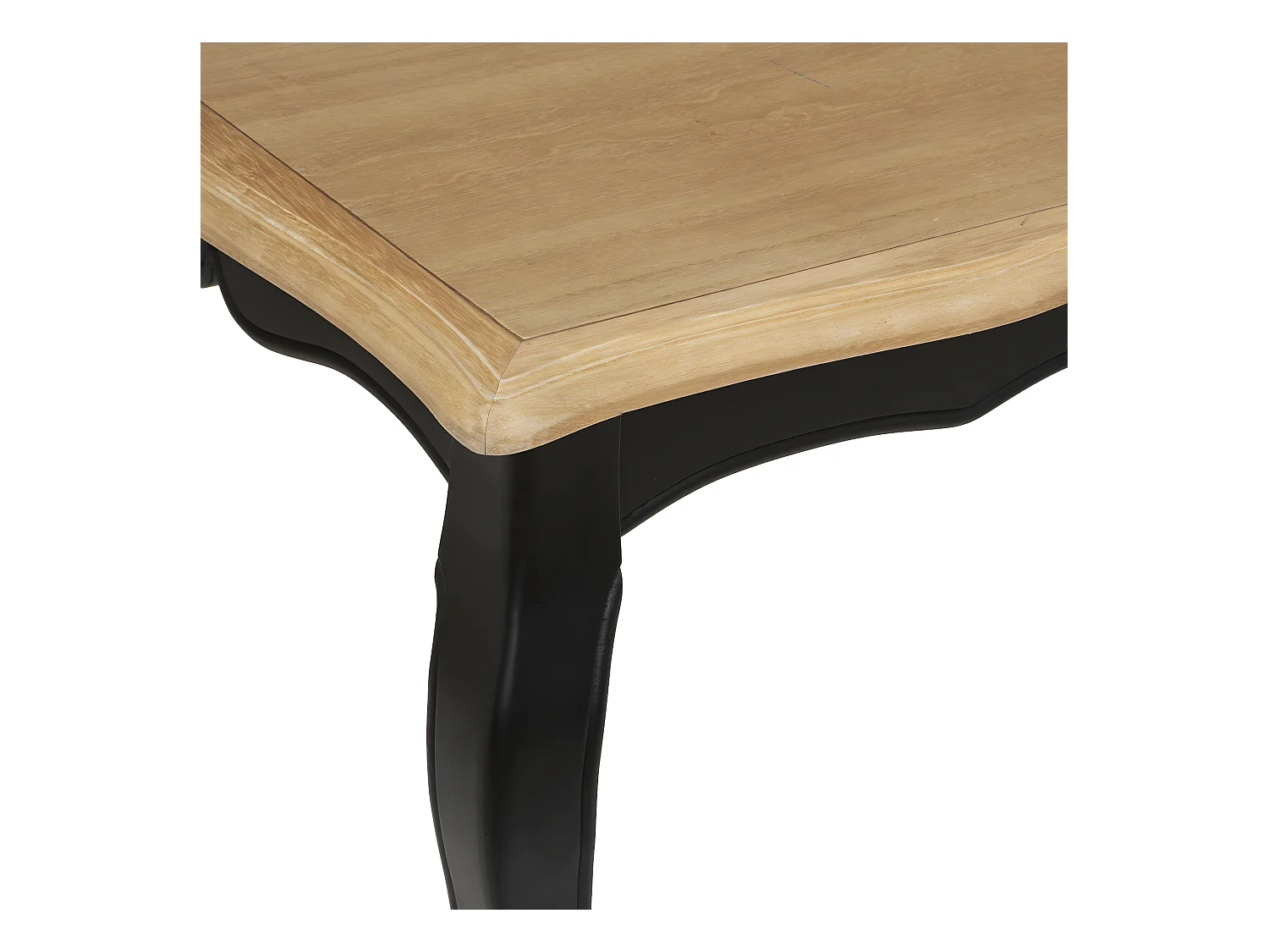 Table basse en Bois Noir et Naturel 110 x 60 cm