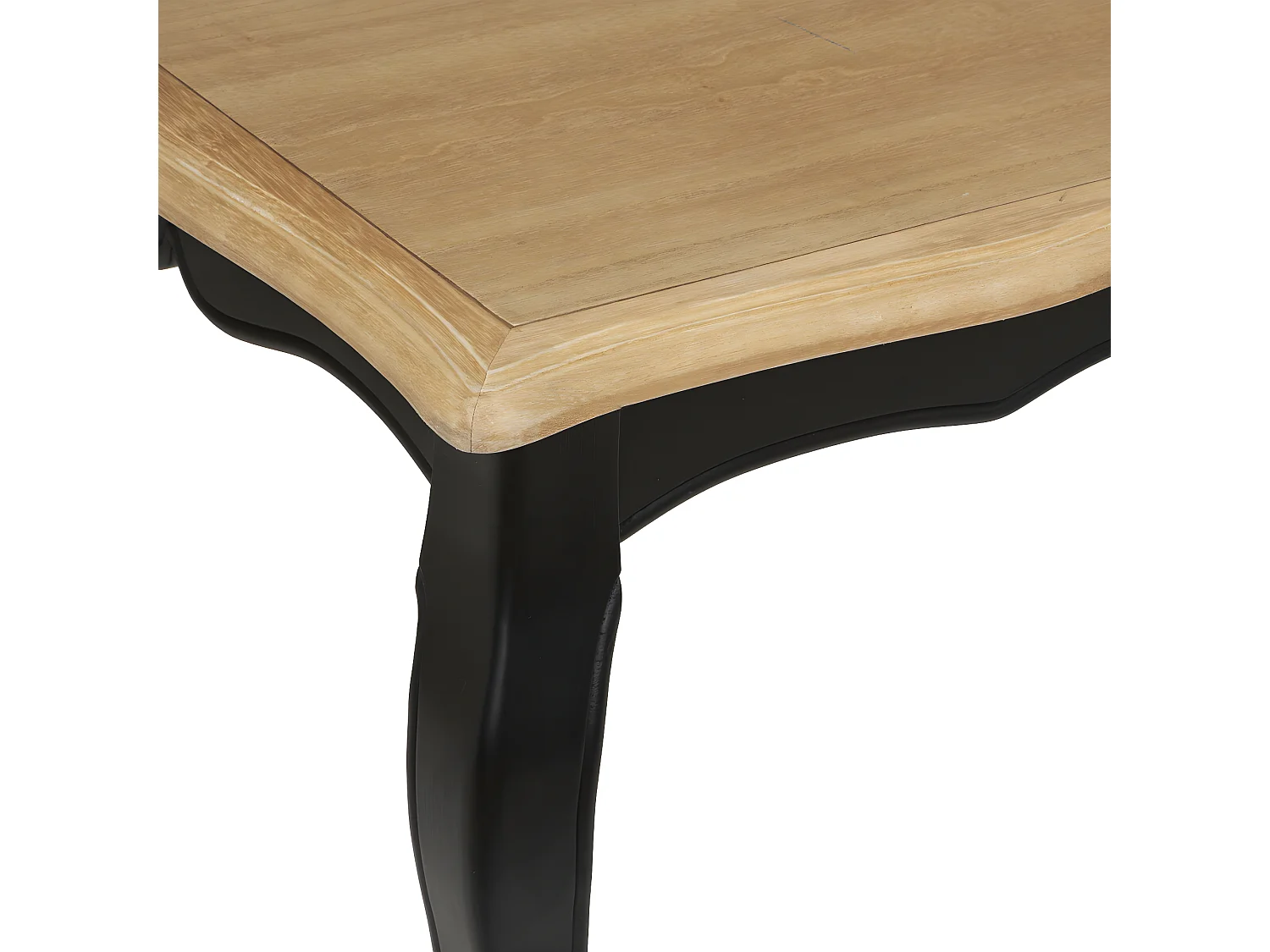 Table basse en Bois Noir et Naturel 110 x 60 cm