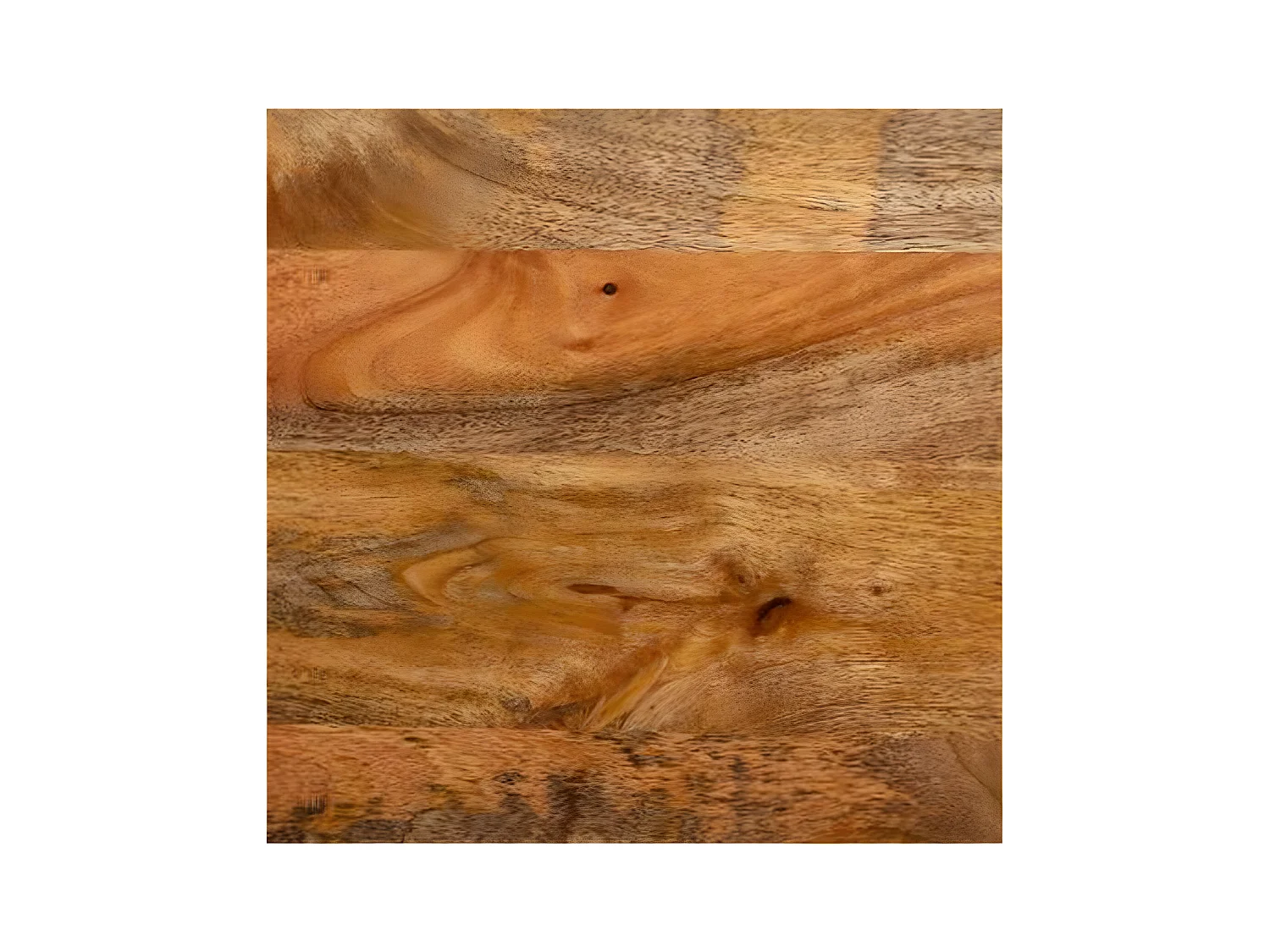 Table Basse en Bois de Manguier et Métal D.70 x H 40 cm