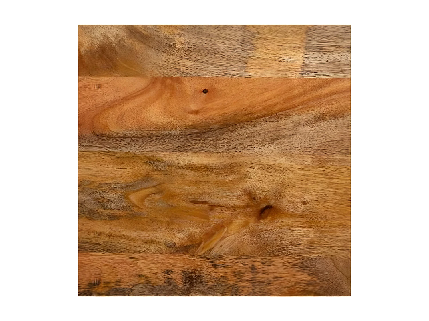 Table Basse en Bois de Manguier et Métal D.70 x H 40 cm