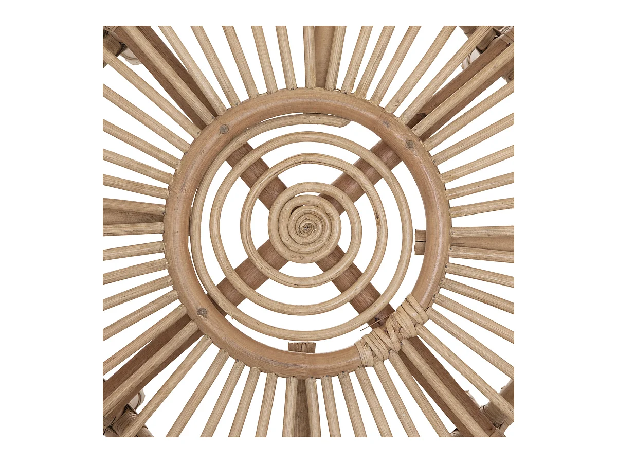 Table basse en Rotin D 73 x H 39 cm