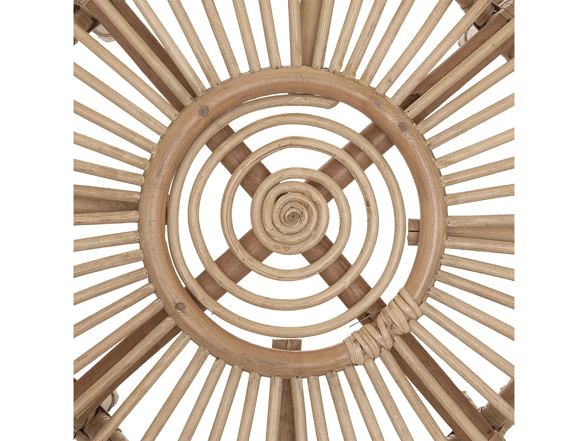 Table basse en Rotin D 73 x H 39 cm