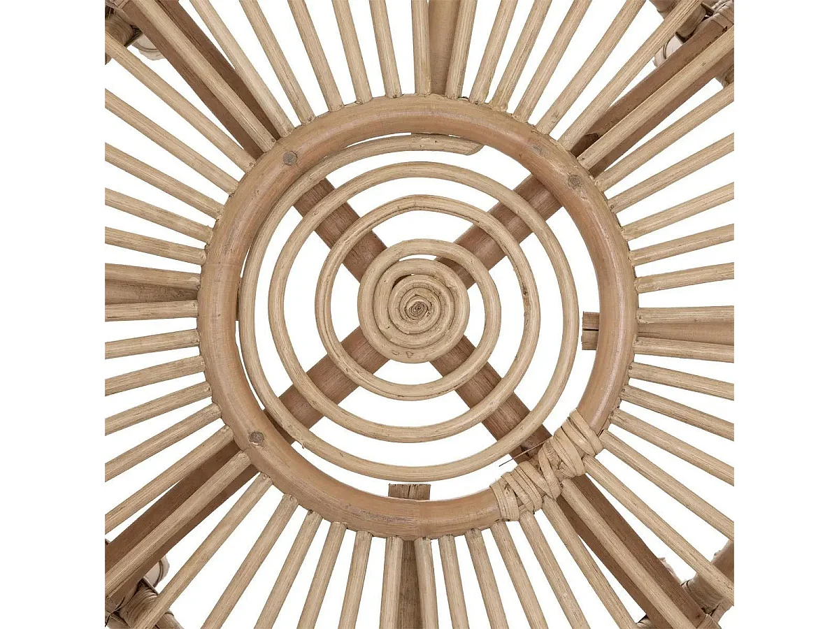 Table basse en Rotin D 73 x H 39 cm