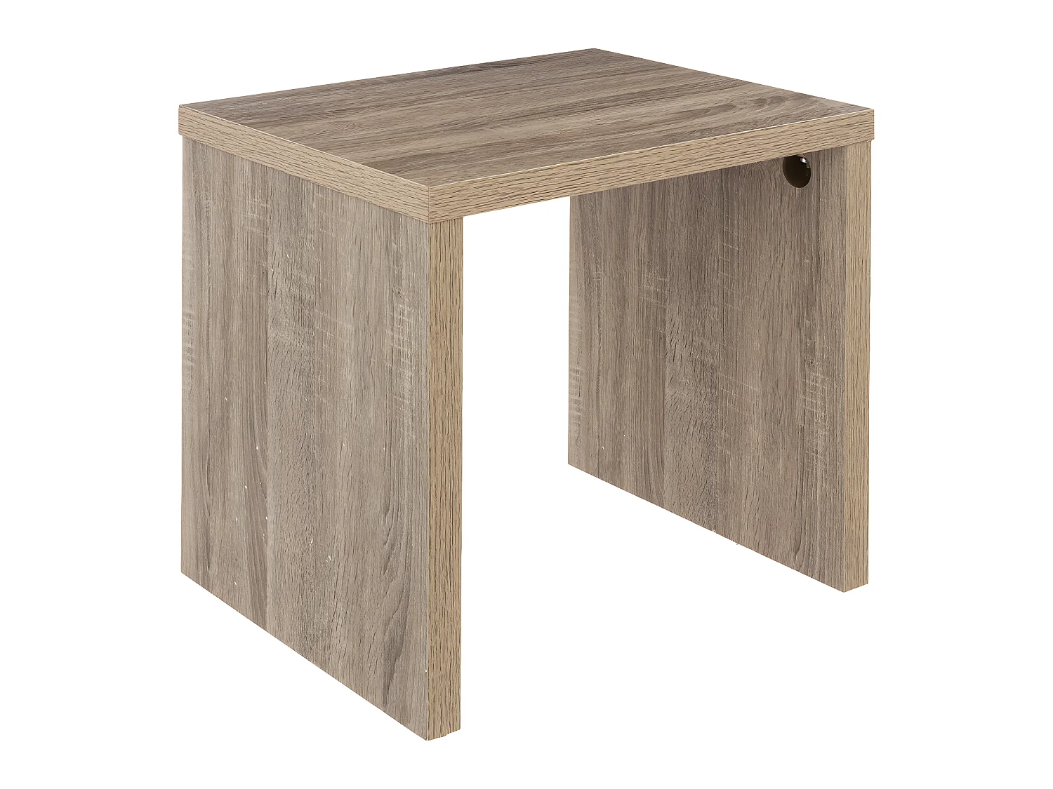 Lot 3 Tables gigognes coloris Bois naturel H 45 H 37 et H 30 cm