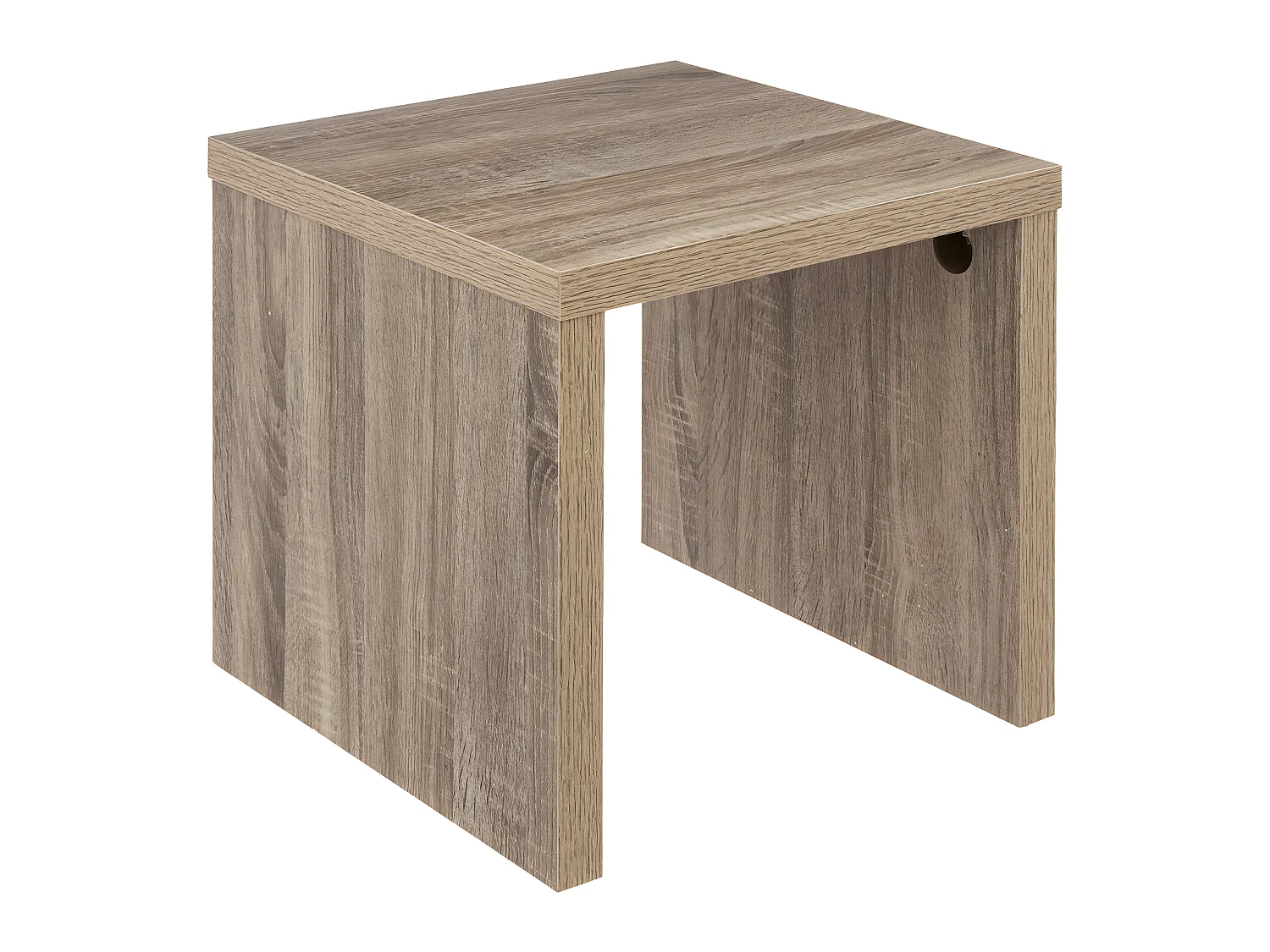 Lot 3 Tables gigognes coloris Bois naturel H 45 H 37 et H 30 cm