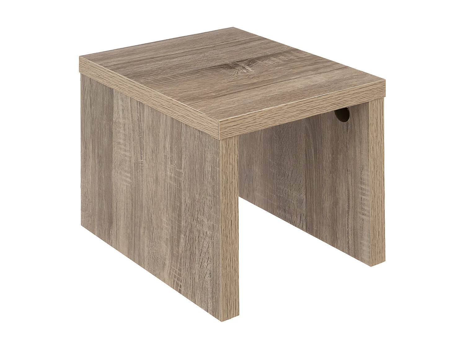 Lot 3 Tables gigognes coloris Bois naturel H 45 H 37 et H 30 cm