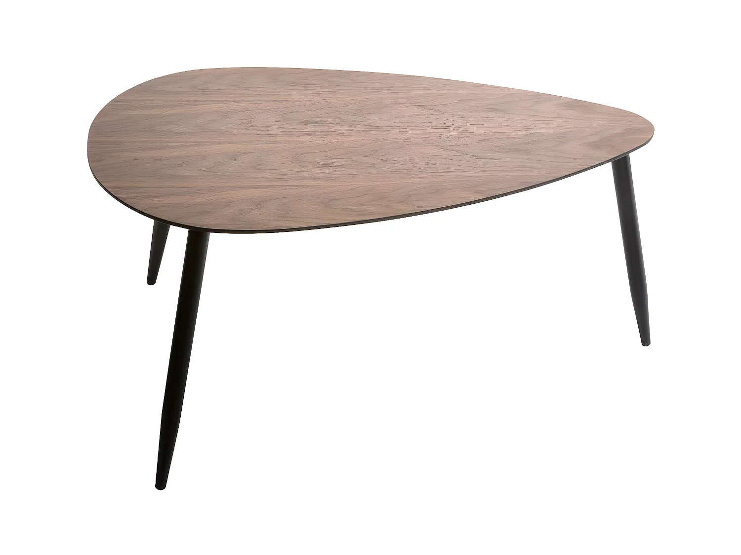 Lot de 2 Tables à café gigognes en Bois foncé