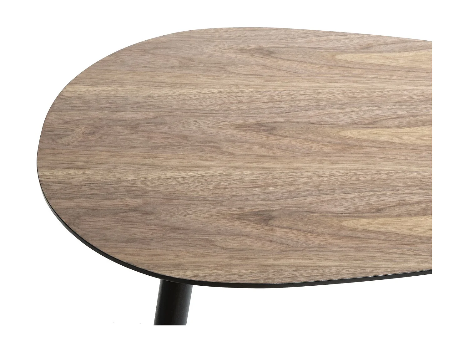 Duo de table basses en MDF effet bois de Noyer - Marron