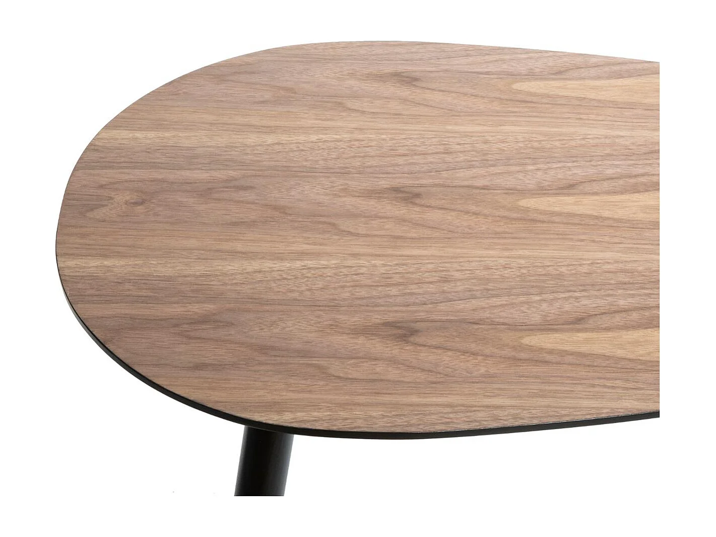 Duo de table basses en MDF effet bois de Noyer - Marron