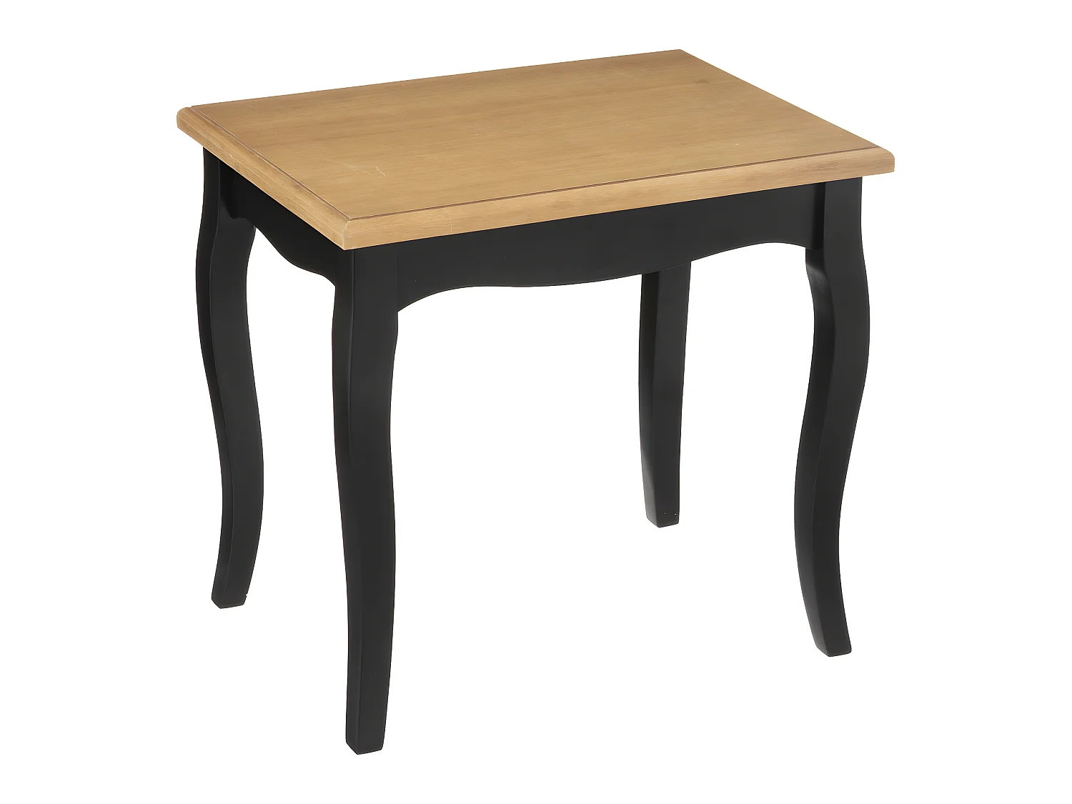 Set de 2 Tables à café en Bois Naturel et Noir