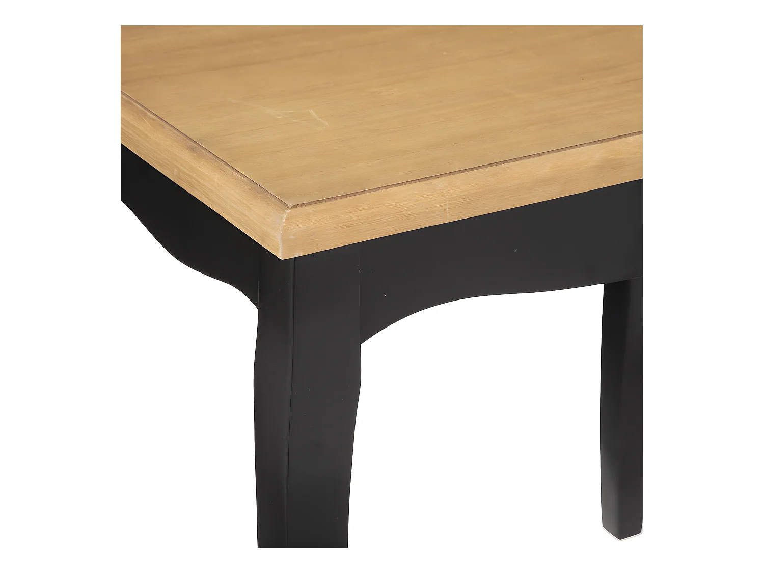 Set de 2 Tables à café en Bois Naturel et Noir