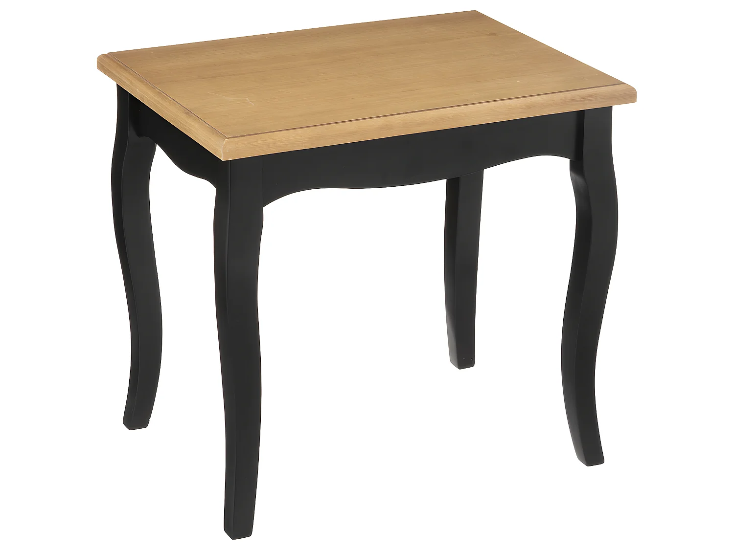 Set de 2 Tables à café en Bois Naturel et Noir