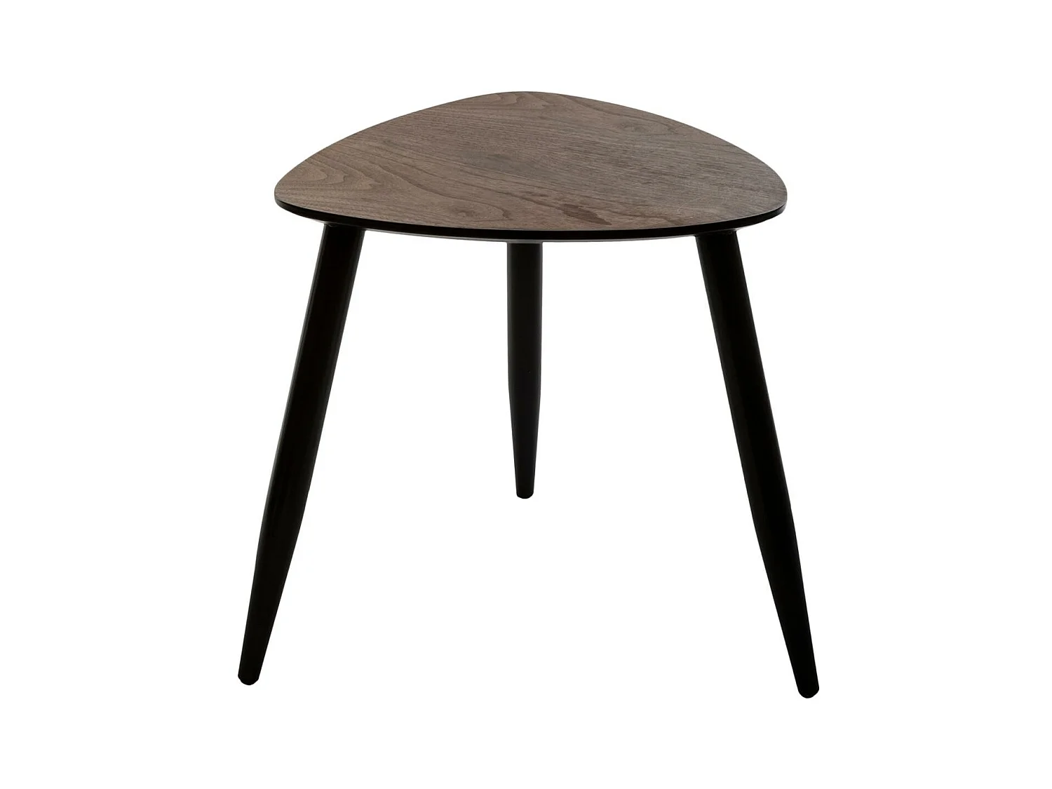 Lot de 2 Tables à café gigognes en Bois foncé