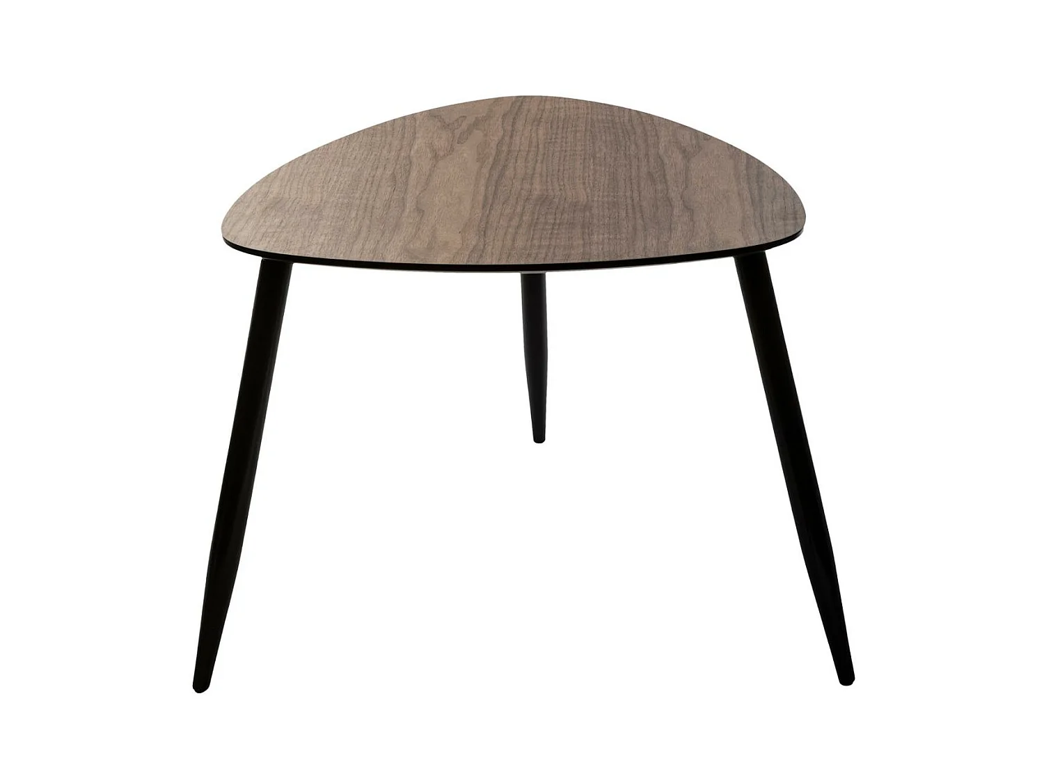 Lot de 2 Tables à café gigognes en Bois foncé