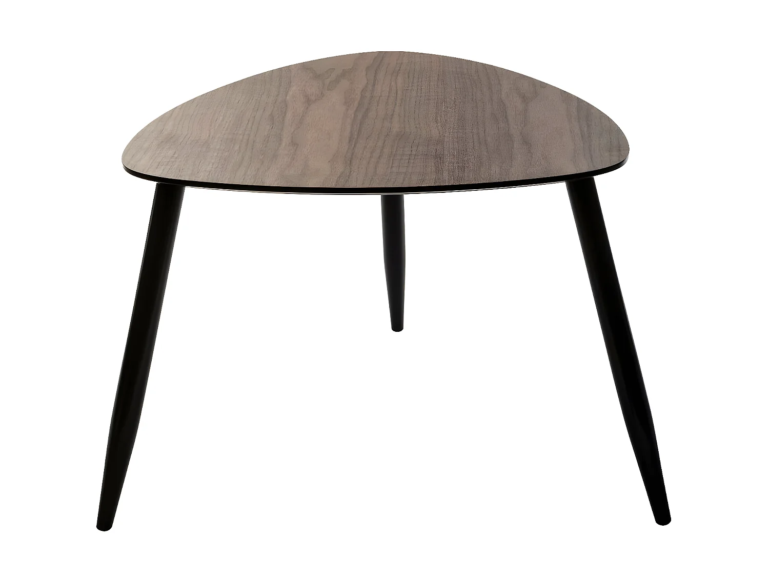 Lot de 2 Tables à café gigognes en Bois foncé