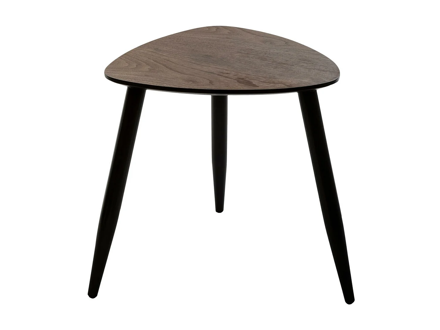 Lot de 2 Tables à café gigognes en Bois foncé