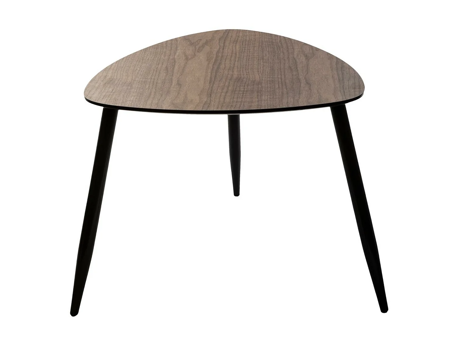 Lot de 2 Tables à café gigognes en Bois foncé